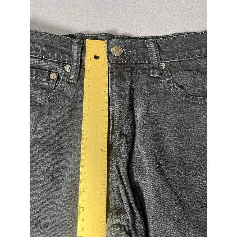 Levi's Mens Denim Shorts W29 Black Distressed